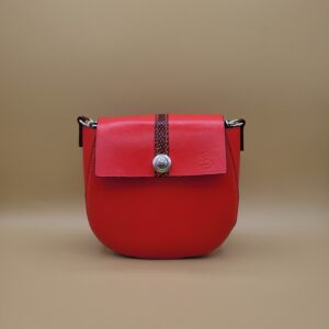 Petit sac en cuir rouge - Bertrand Liévin